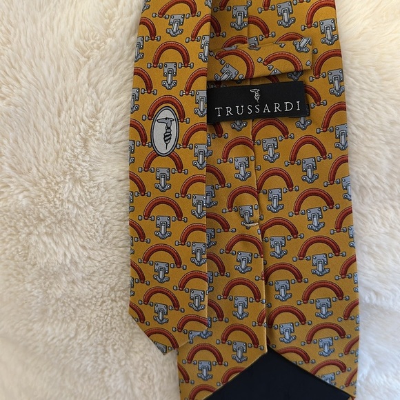 Trussardi Men’s Italian‎ Silk Neck Tie - Picture 1 of 5